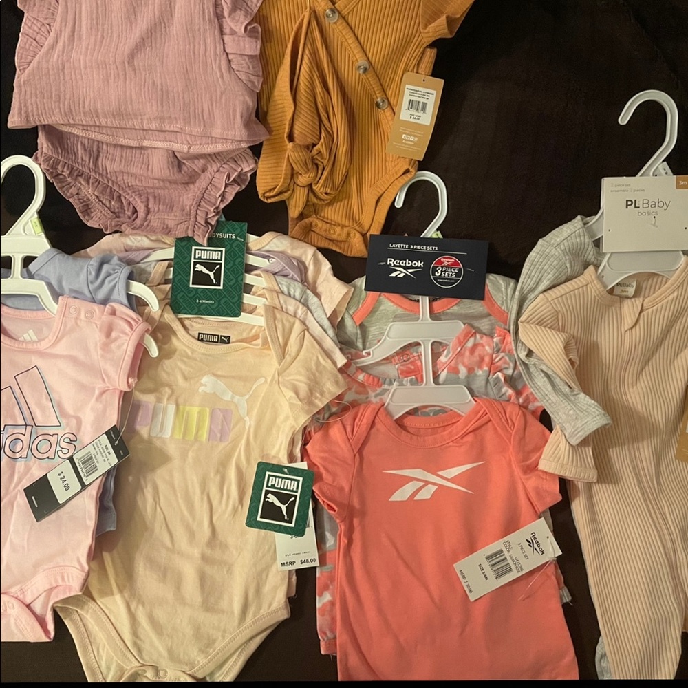 Baby girl clothes 3mo & 3-6mo
